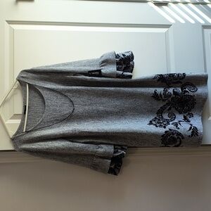 Grey long sleeve dress